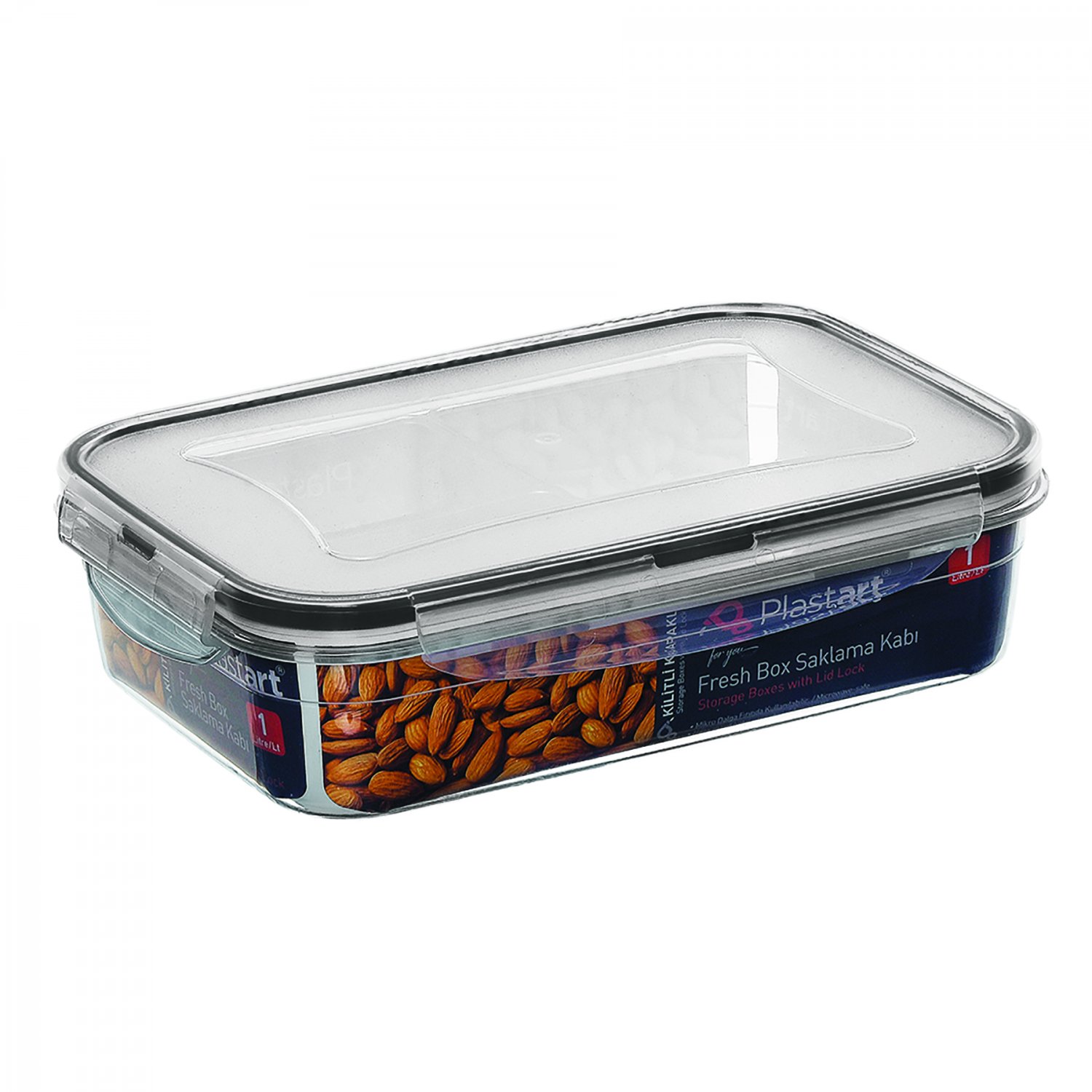 LC-200 FRESH BOX RECTANGLE DIVIDED (0,4 LT.) - Transparent IEUT