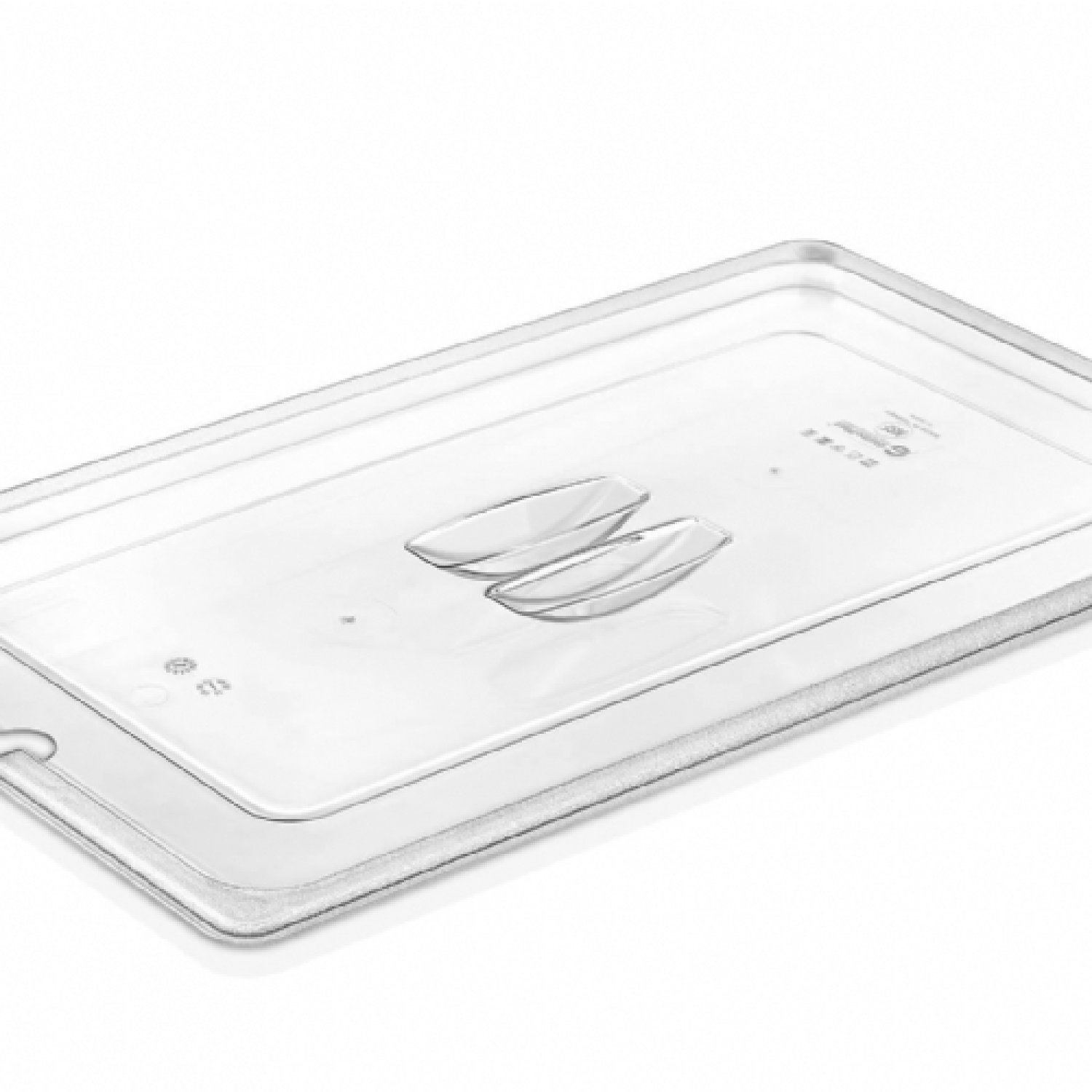 GN 1/4 Notched Lids For Gn Pc Container - GNPL-14N - Clear TN8W