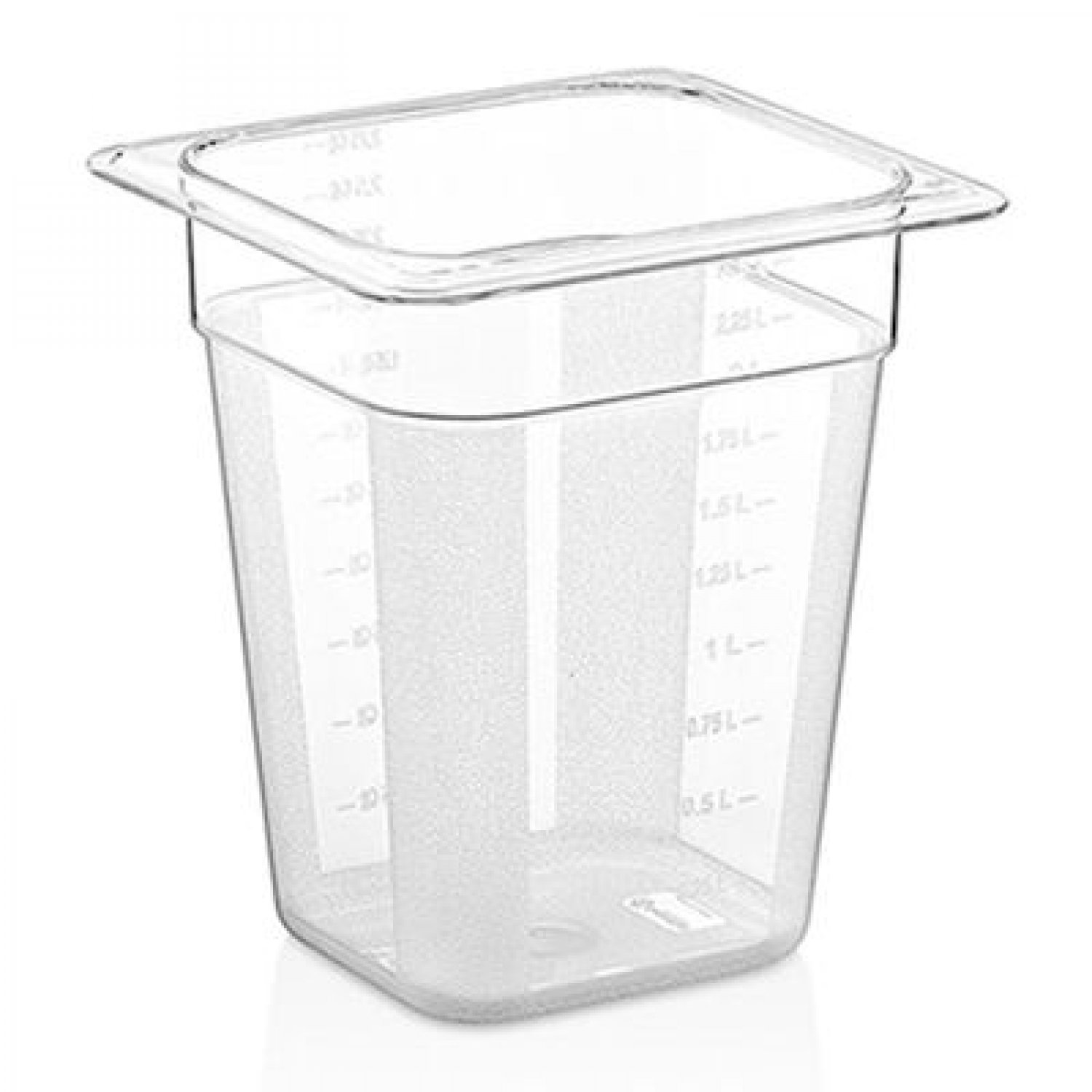 GN PC CONTAINER 200 mm 2,5 Lt - 84 Oz - GNP-16200 - Clear G89Q
