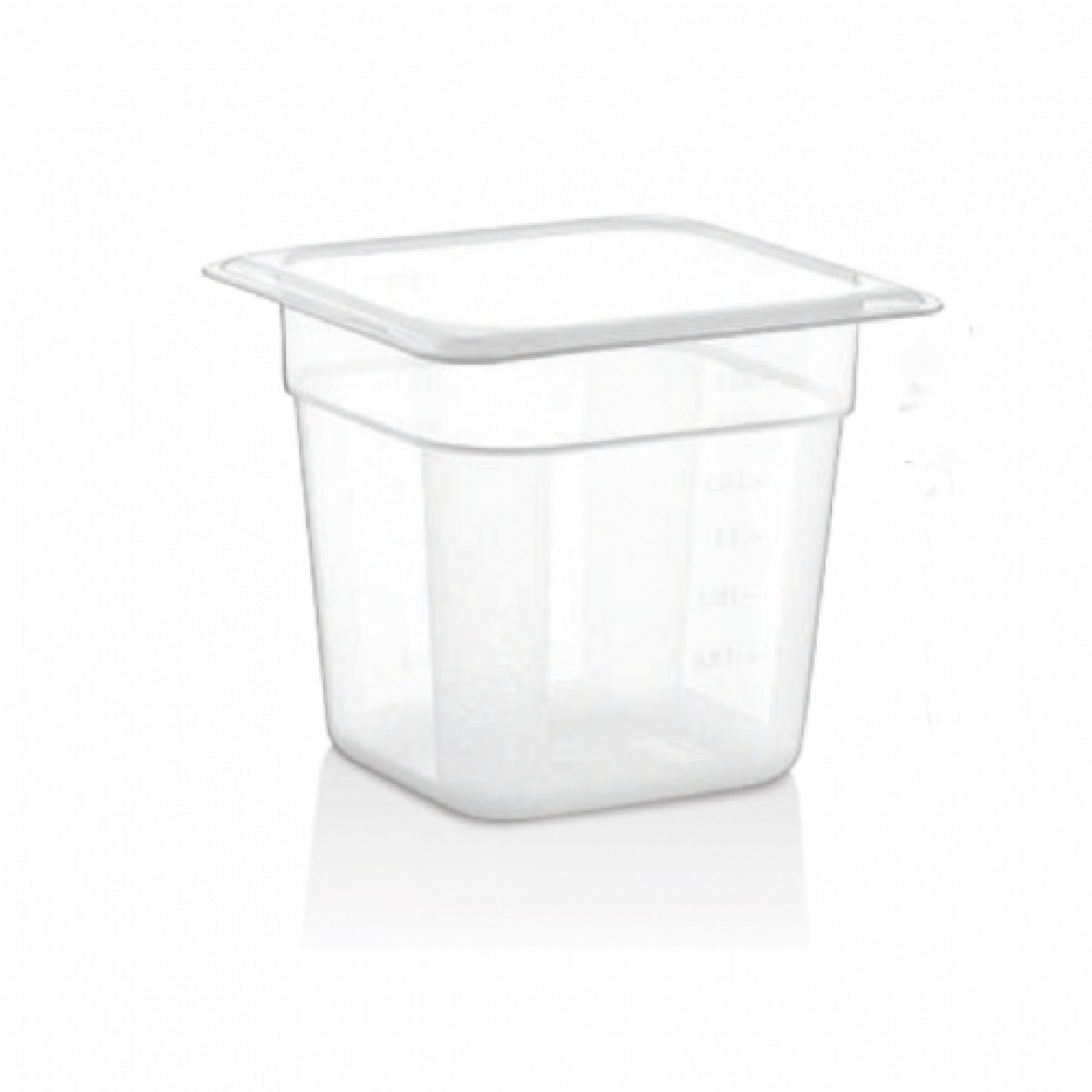 GN PP CONTAINER 150 mm 2 Lt - 67 Oz - GNPP-16150 - Black KCVD