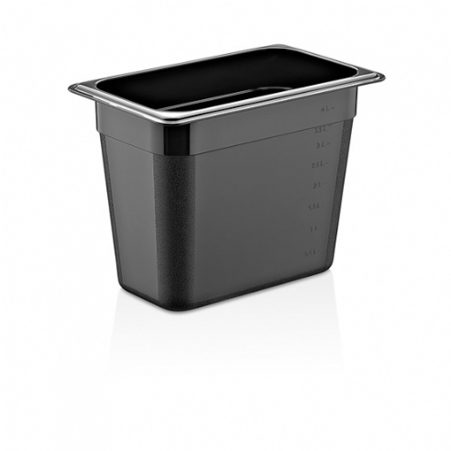  GN PP CONTAINER 200 mm 6,5 Lt - 220 Oz - GNPP-13200 - Black D15G
