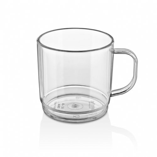 Coffee - Tea Mug PC 250 ml / 8,45 Oz - GC-04 - Clear